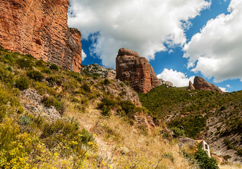 Mountains of Riglos in the Pyrenees
