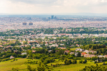 Vienna Cityscape Overcast Panorama