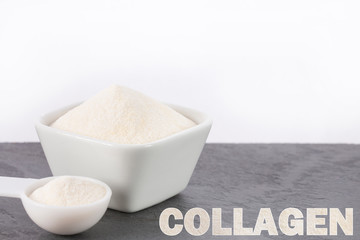 Collagen protein in the bowl - Hydrolyzed