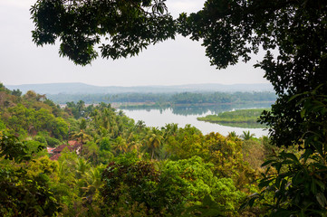 Fototapeta na wymiar Scenic surroundings of North Goa