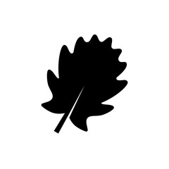 pinnatifid oak leaf glyph icon