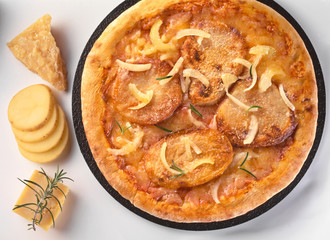 POTATO AND PARMESAN PIZZA