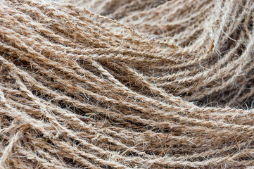 Fototapeta premium Handmade braided coconut rope