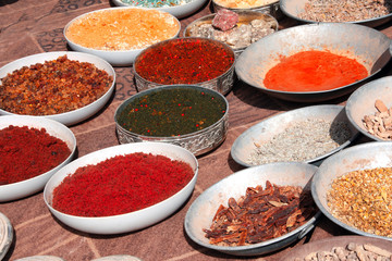 Incense and aromatic herbs in Petra, Jordan