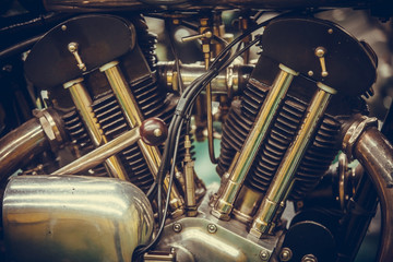 Motorcycle V Twin engine