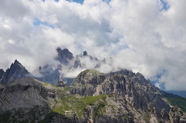 Peak between the clouds