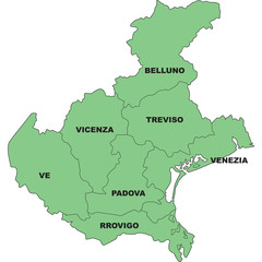 mappa veneto