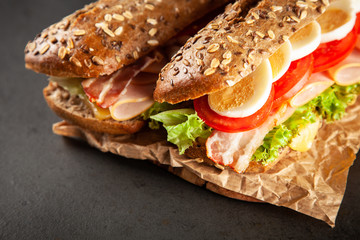 Classic BLT sandwiches