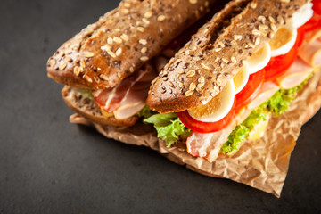 Classic BLT sandwiches