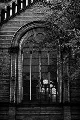 Church Window in Black and white