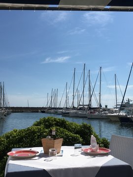 boats in harbor