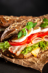 Classic BLT sandwiches