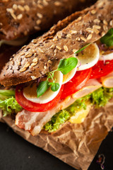 Classic BLT sandwiches