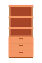 wooden shelving isolated icon
