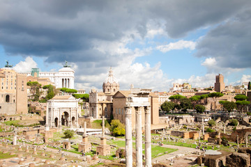 Obraz premium roman forum in rome italy