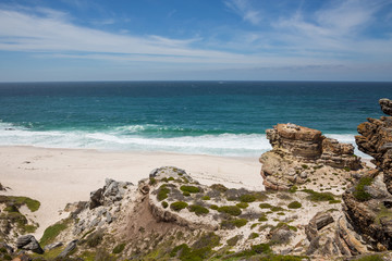 Diaz Beach taken from the top of the cliff in summer