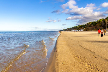 Obraz premium beach of baltic sea in yurmala