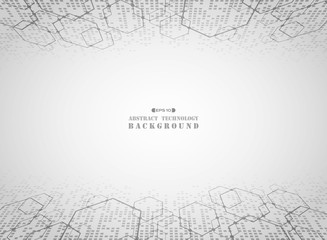 Abstract of digital futuristic geometric pattern background.