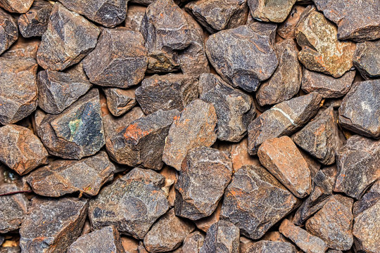 stone gravel in close up 