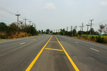 Fototapeta premium road and sky