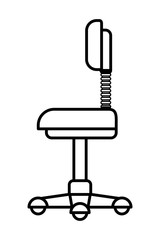 office chair isolated icon