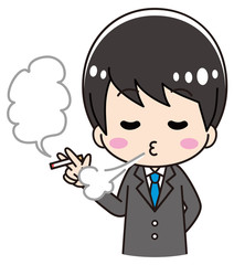 Men who smoke cigarettes