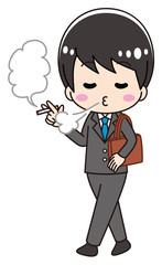 A man who walks cigarettes