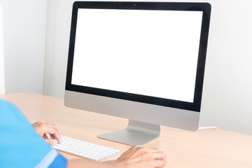 Office monitor computer - obrazy, fototapety, plakaty