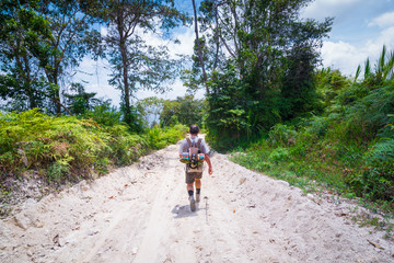 Obraz premium Lost City, Colombia 2018 The most beautiful landscapes hidden in the jungle of the Sierra Nevada. one of the most difficult trekking in South America.