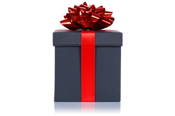 Geburtstag Weihnachten Geschenk Weihnachtsgeschenk Geburtstagsgeschenk Schachtel schwarz Freisteller