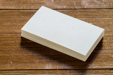 white blank business card