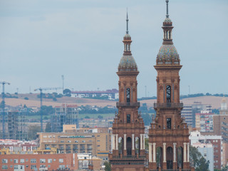 Fototapeta premium Seville skyline with medieval towers
