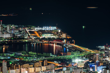 Fototapeta premium 神戸の夜景 掬星台より