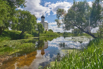 Ancient Russian Church of the Intercession on the Nerl
