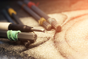 tools for working on a granite