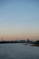 Panorama of Cologne at Sunset