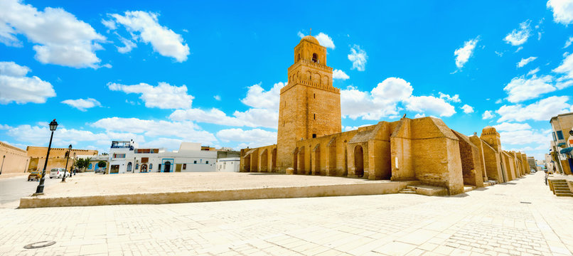 Great Mosque in Kairouan. Tunisia, North Africa