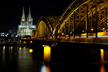 Fototapeta premium Cathedral of Cologne by Night