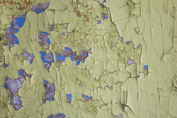 board painted with old green paint texture