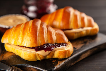 Peanut butter and jelly sandwich