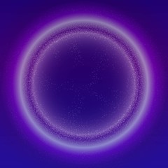 Glowing particles liquid dynamic flow with glowing bubble frame. Trendy fluid cover design. Eps10 vector illustration