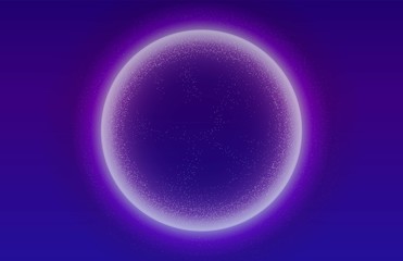 Glowing particles liquid dynamic flow with glowing bubble frame. Trendy fluid cover design. Eps10 vector illustration