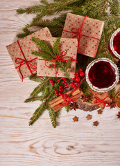 Christmas and New Year background
