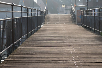 Holzbrücke in Eckernförde 