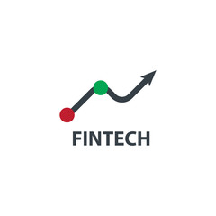 Fintech Design Logo. Tech Icon or Symbols.