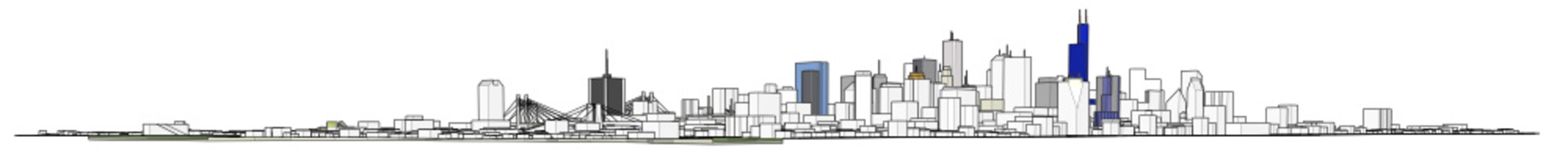 city buildings vector illustration