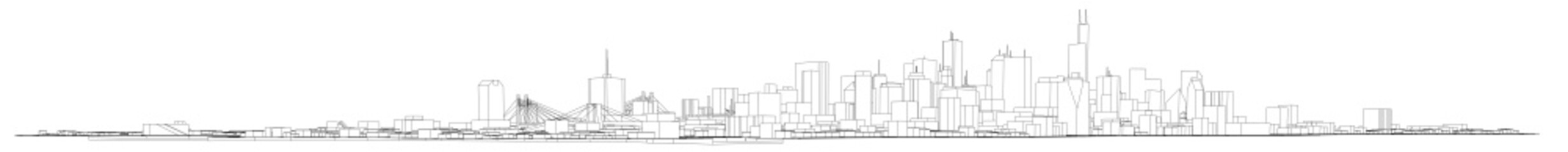city buildings vector illustration