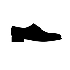 Men's shoe icon, logo on white background