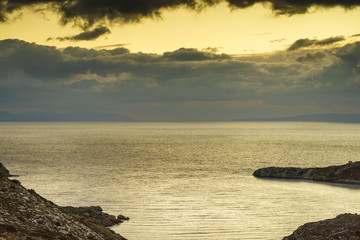 Greek coastline on Peloponnese, Mani Peninsula