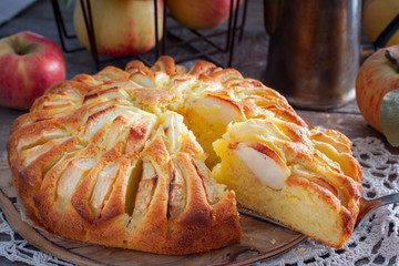 Cornish apple pie, traditional English pastries